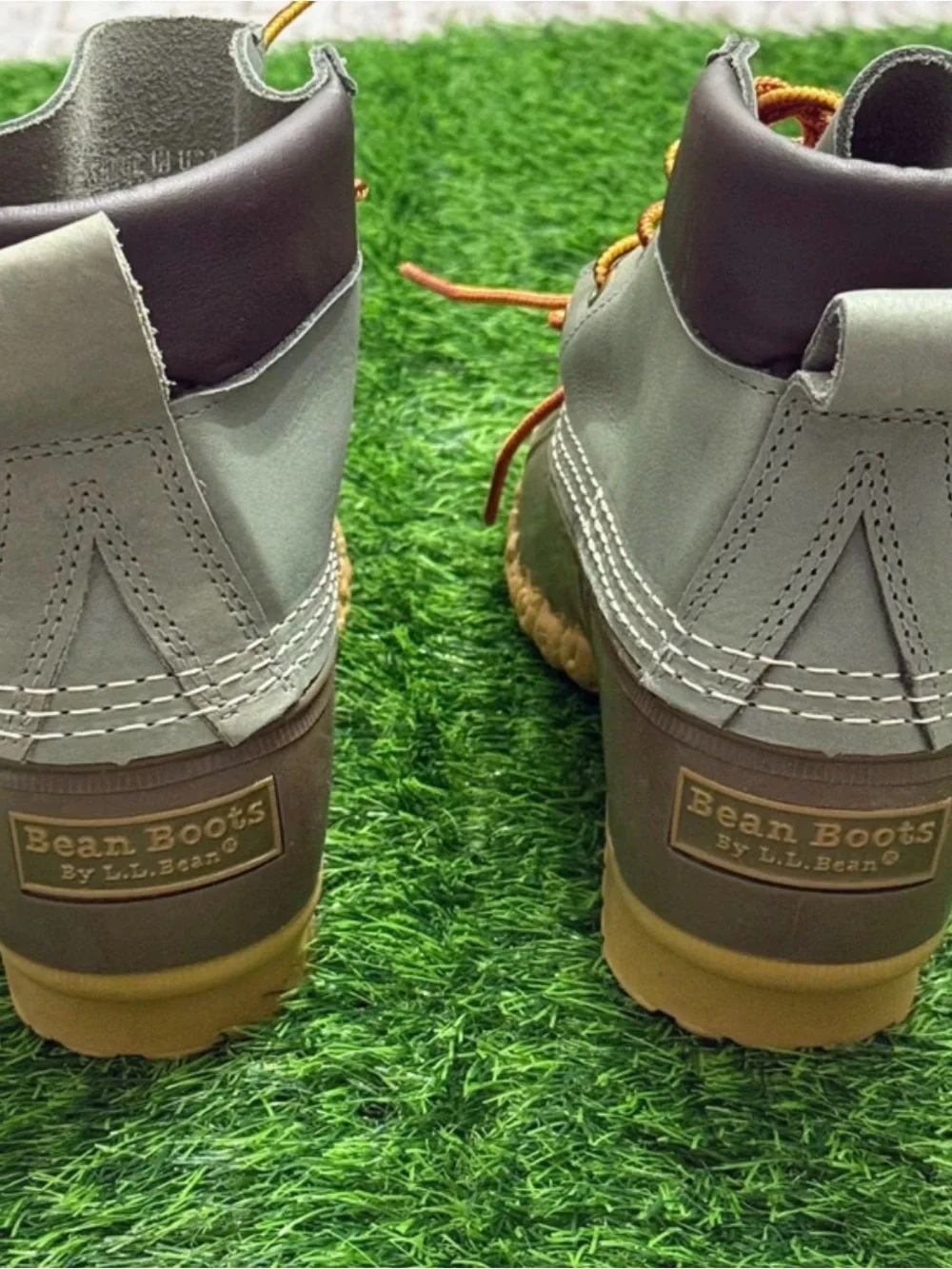 Waterproof Bean Boots in Olive - Lace-Up Comfort